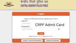 CRPF Admit Card