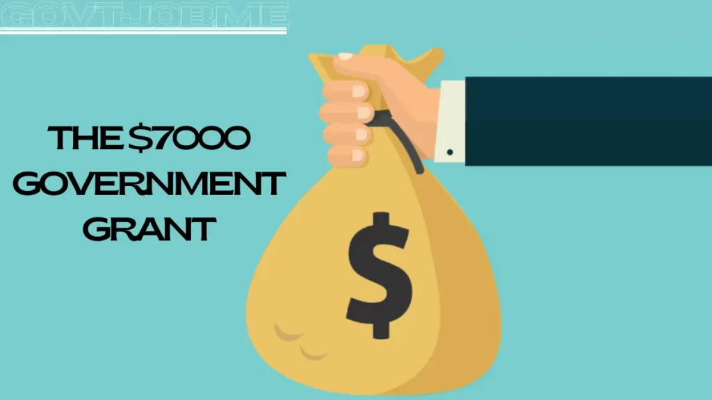 The $7000 Government Grant